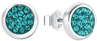 Amor Ohrstecker 925 Sterling Silber Damen Ohrschmuck, mit Zirkonia synth., 0,8 cm, Silber, Kommt in Schmuck Geschenk Box, 9892983