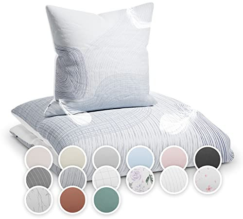 sleepwise Bettwäsche 140x200 Sommer Bettwäsche 2tlg- ÖKO-TEX, Traumhaft Weich, Atmungsaktiv, Bügelfrei & Knitterfrei - Bettbezug Set aus gebürsteter Mikrofaser mit 65x65cm Kissenbezug