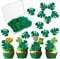 48 Pcs Tropical Turtle Leaf Cake Toppers, Cupcake Toppers Palm Leaf Cake Toppers, Leaf Cake Decoration, Hawaii Theme Jungle Party Birthday Cake Decor