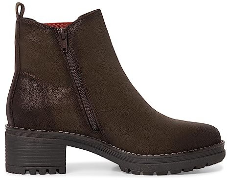 Jana Damen Chelsea Boots Wasserabweisend Vegan, Braun (Mocca), 39 EU