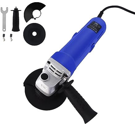 550W Winkelschleifer, Professional Schleifer mit Scheiben-Ø: 115 mm, Trennschleifer mit Zusatzhandgriff und Schutzhaube, 1200 U/min Drehzahl, 1.81KG, zum Trennen, Schleifen und Polieren