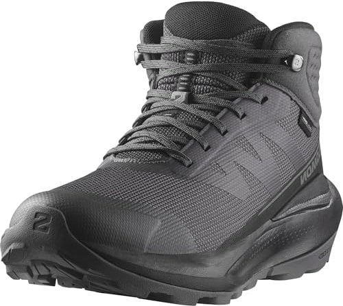 Salomon Elixir Tour Mid Waterproof Women's Hiking Shoes, Optimal Comfort, Soft Ride, and Weatherproof, Asphalt, 7