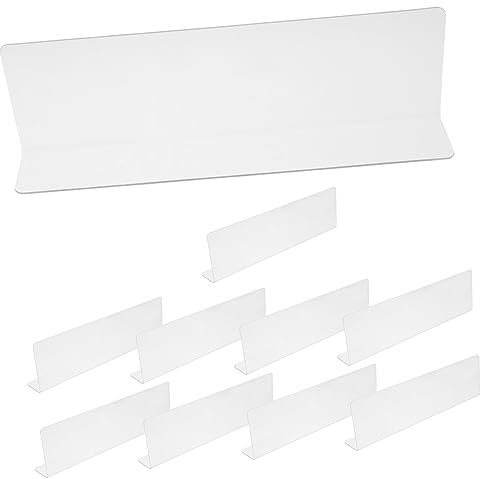 JOINPAYA 10stücke Teiliges Regaltrenner Transparente Schrankteiler Für Kleiderschrank Und Regale Vielseitig Einsetzbar Zur Organisation Von Kleidung Und Waren