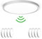 OPPEARL [8 Stücke LED Deckenleuchte mit Radar Bewegungsmelder, 24W 2400LM LED Lampe mit Bewegungsmelder Innen Rund, 4000K Deckenlampe Bewegungsmelder als Flurlampe, Balkon/Garage Lampe, Ø30CM