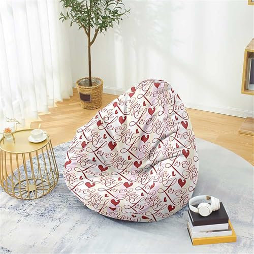 Odot Pouf Poire sans Remplissage, Rose Pouf,Pouf Salon Chambre pour Adolescente und Adulte, Doux et Confortable Fauteuil Pouf, Polyvalent Housse Pouf Poire (Rose 3,M(80 * 90cm))