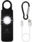 AMATHINGS USB-C Taschenalarm Schwarz 130dB - Wiederaufladbar via USB-C Persönlicher Sicherheitsalarm mit LED-Taschenlampe, Karabinerhaken, Wiederaufladbar für Frauen, Kinder, Selbstverteidigung