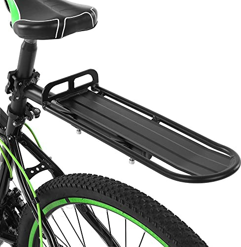 Porte-Bagages de Vélo, Porte-Bagages, VTT, Alliage D'aluminium, Support de Tige de Selle Arrière de Vélo Réglable, Montage Rapide, Maximale 9 Kg