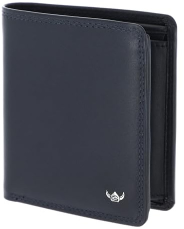 Golden Head Leder Geldbörse Polo RFID Protect Scheintasche 1129 Marineblau dunkelblau