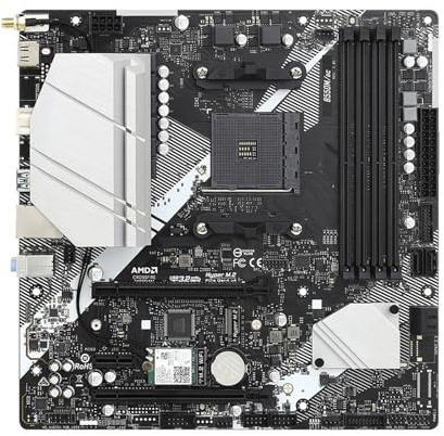 motherboard Fit For ASRock B550M/AC | Motherboard Supports Ryzen 5 3600 5600G 5700X 5700X3D 5800X3D CPU 4xDDR4 4733MHz M.2 NVME MATX AM4 Mainboard