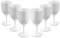 Virtually Glass Elite Premium Unbreakable Reusable Polycarbonate Plastic Large White Wine Glasses Set (310ml to Rim Height 18.8cm, Max Diameter 8.1cm) Made in UK (6)