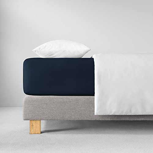 ESTELLA Spannbetttuch Zwirnjersey | Indigo