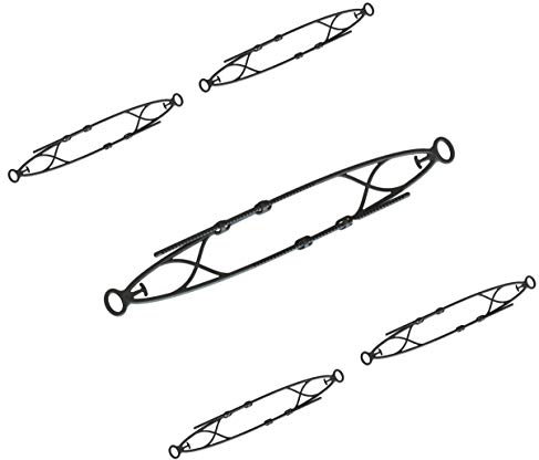 Ehmann Maskenhalter Comfort-Fix (5er Pack), zum angenehmen Tragen von Mund- und Nasenmasken (auch mit Brille oder Hörgerät), Farbe: anthrazit