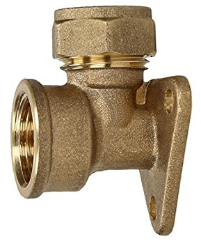 Wallplate Elbow UK Compression - 15mm 1/2 (1)