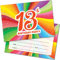 Einladungskarten zum 13. Geburtstag, 20 Stück, für Kinder, Unisex, 20 Stück