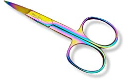 Rainbow Multi Colour Nail Scissors 9cm Straight - Multi Purpose