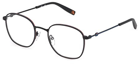 FILA Brille mit Sehstärke für Herren optional mit Sonnenbrillentönung oder Blaulichtfilter, Rund, gefertigt aus Glas (inklusive Brillenetui)