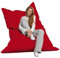 Bruni Riesen-Sitzsack Caree in Rot – rechteckiger XXL-Sitzsack mit 140x180 cm und 400 l Füllung, Bean-Bag mit Innenhülle, Liegesack, Abnehmbarer Bezug, Indoor und Outdoor, aus Deutschland