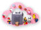 moin minis Wolke Rosa für Toniebox magnetisches Regal kompatibel mit 25 Tonie Figuren und Tonie Box Wolkenregal für Kinder Hörfiguren Tonies Magnetregal Kinderzimmermöbel