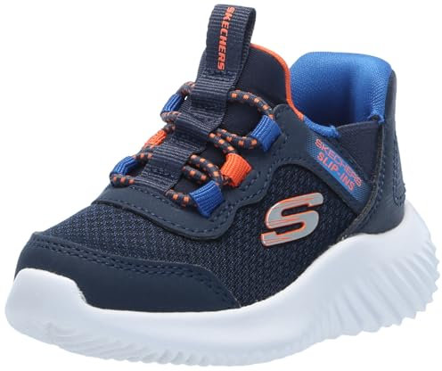 Skechers Bounder Brisk-Burst, Zapatillas Hombre, Azul Marino, 36 EU