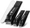 VANWIN Nail Clippers Set, Nail Clippers Matte Stainless Steel Fingernail & Thick Toenail & Ingrown, Perfect 3 pcs Nail Clippers Cutter for Men and Women Black