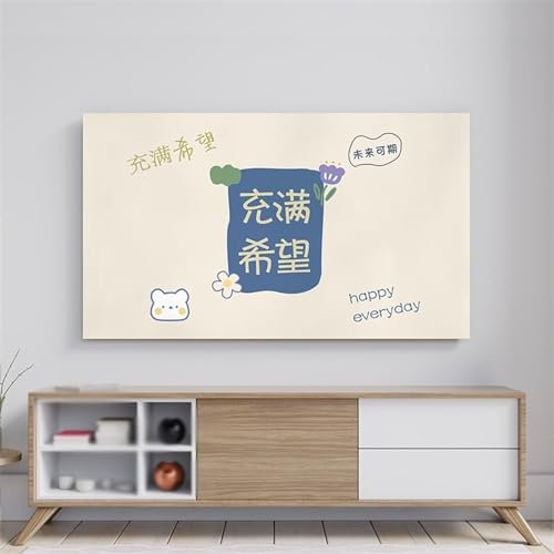 BMOZRM TV-Bildschirmabdeckung, Universelle Weiche TV-Schutzhülle Für Den Umzug, Verschiedene Fernseher, Staubdichte Abdeckung Für LCD-LED-Flachbildfernseher (Color : F, Size : 32-37 inch)