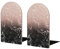 Moderner Roségold-Schwarz-Marmor-Pink-Glitter, 2er Set Buchstützen Bücherregal Lustiger Holz Buchstopper Buchstützen Buchhalter und Ständer