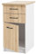 Unterschrank mit Arbeitsplatte und Schubladen 40 cm - hohe Qualität - zum Selbstaufbau - ideal für den Einbau von Backöfen (Sonoma Eiche)