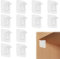 12 Selbstklebend,Regalbodenträger,regalhalterung，,einlegeböden,kleben,Bodenträger,Fachbodenträger ohne Bohren, Halter für Regalbretter, Einlegeboden Kleiderschrank, Schränken, Glashalter,Transparent