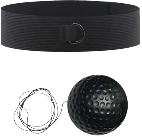 Punchingball 1 Stück Box-Speedball-Kopf-Stil Sanda Hand-Augen-Reaktionstraining for Heim-Fitnessstudio & Workouts(Black 1)