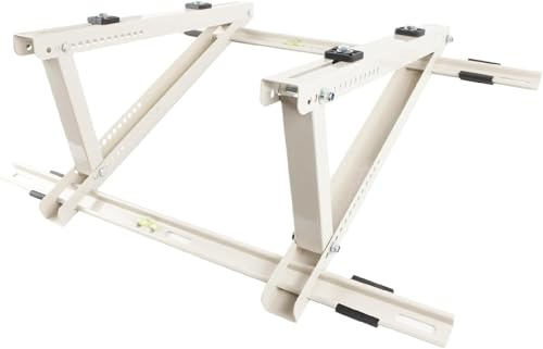 Wostore Universal Dachkonsole für Split Klima Klimaanlage, Klimaanlagen Dachhalterung 10° - 45° verstellbar für 9000-24000 BTU Klimagerät, Heizung, Wärmepumpe