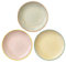 Bloomingville Teller Carla Spring Retro Dessertteller Vintage Frühstücksteller Kuchenteller ø 20 cm, grün rosa gelb, Keramik, 3er Set