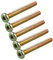 HALJIA 5 pcs M6 x 50 MM Vis Plat Douille hexagonale Tête hexagonale meubles Boulons connecteur Fermeture