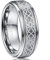 NUNCAD Ring Herren/Damen XXL Silber 8mm mit Keltischen Knoten Design, Wolfram Ring Unisex matt gebürstet für Partnerschaft, Hochzeit, Geburtstag, Fasching, Größe 72 (22.9)