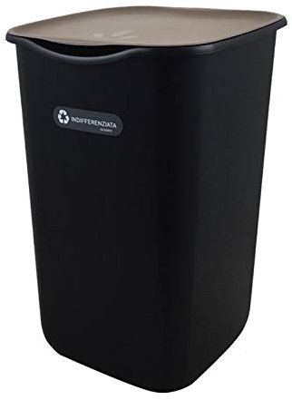Trois Ti Poubelle, Noir/Gris, 50 Lt