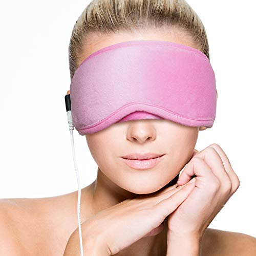ARRIS Electric USB - 3 temperaturgesteuerte beheizte Augenmaske - warme therapeutische Behandlung zur Linderung von Schlafstörungen, trockenem Auge, Blepharitis und Meibom-Krankheit Pink