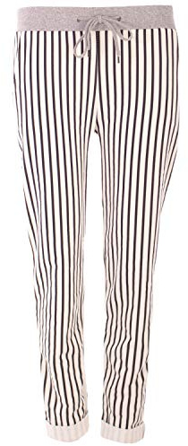 Damen Jogginghose Größe 36/38 bis 48/50 Sweatpants mit Stern Anker Camouflage und Uni Farben