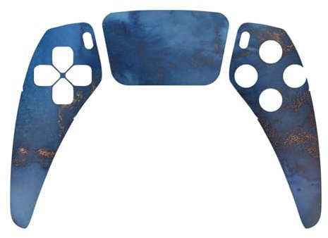 DeinDesign Skin kompatibel mit Sony PlayStation 5 Controller PS5 Folie Sticker Gold & Kupfer Marmor Gold