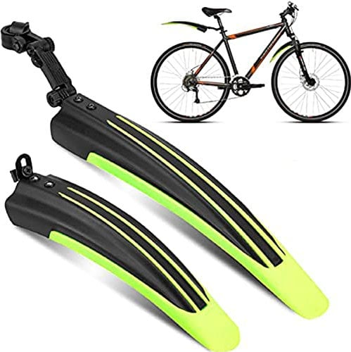 Fahrrad Schutzblech Set 20-26 Zoll Verstellbarer Spritzschutzset Vorne Hinten Schmutzfänger MTB Quick Release Befestigung Steck Kotflügel zum Schutz vor Spritzwasser Schmutz für Mountainbike Citybike