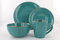 Tarrington House Juego de vajilla, porcelana gres, apto para hasta 4 personas, azul, 16 pcs.