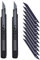 Gebildet 2pcs Coltelli Multiuso Retrattili con Lama a Scatto di 30Gradi Coltello Tagliacarte con Serratura a Scatola con 10pcs Lame Affilate Extra per Ufficio Pesante, Casa, Artigianato