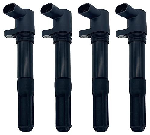 4Stück 46777288 55246099 504142675 Zündspule passen für FIAT 500 500C 500L BRAVO DOBLO DUCATO GRANDE PUNTO IDEA PANDA STILO TIPO für IVECO DAILY für LANCIA MUSA YPSILON für Opel COMBO 0.9 1.2 1.4