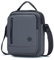 SPAHER Umhängetasche Herren Klein, Multi-Pocket Schultertasche Klein Wasserdicht Nylon Sling Crossbody Bag Grau Herrentasche Mit Oberem Griff für Arbeit, Reise, Alltagsleben