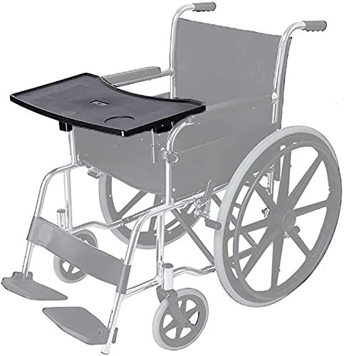 Plateau pour Fauteuil Roulant, Plateau Universel Médical avec Porte-gobelet, Plateau Amovible Accessoires pour Fauteuil Roulant pour Écrire, Lire, Manger Et Jouer À L'ordinateur