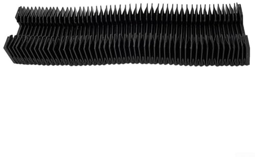 HpLive CNC-Staubschutztuch, CNC-Maschinenschutz, HGR20 Balg-Linearführungsschiene, gedehnte Länge, schwarz (gedehnte Länge 1000 mm)