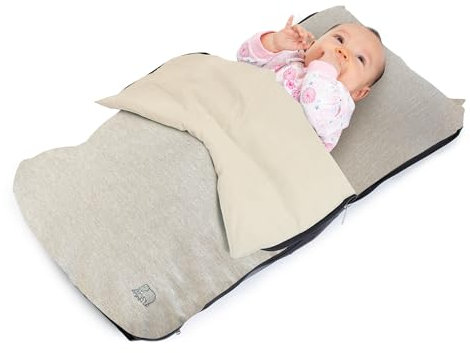 Deryan Air Traveller – Baby-Reisebett mit Matratze – Babybett für Flugzeuge und Reisen – Baby-Reisebett (Flugzeug) – 2 in 1 – Stuhl und Bett – mit Tragetasche und Matratze – 75 x 45 x 6 cm