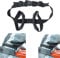 Motorcycle Pillion Grab Handles Rear Seat Passenger Waist Safety Belt Adjustable Rider Grips Non-Slip Protection Motorcycle Safe Strap Children Elders Anti-Fall Handles for Bike Scooter Motorbike