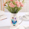 Jeweidea Personalisierte Keramikvase mit Gravur Namen Foto Geschenk für Mama, Geschenk für Oma, Muttertagsgeschenke für Mama, Weiße Blumenvase Moderne Esstisch Wohnzimmer Dekoration