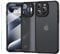 ScandiCasis for iPhone 12 Pro Matte Case, Support Wireless Charging, Shockproof Anti-Fingerprint Military Grade Drop Protection, Translucent Hard Back Cover, Black
