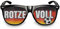 rotzevoll® Partybrille Motiv Deutschland I Lustige Brille für dein Public Viewing Moment - Scherzbrille für Deine Nächste Fussball Party - Schwarze Sonnenbrille mit Design als EM Accessoire