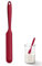 U-Taste Spatola in silicone per barattoli: raschietto flessibile resistente al calore a 315 ℃ con manico lungo e sottile per raschiare salse, mescolare pasta madre, per piccoli contenitori (Rosso)